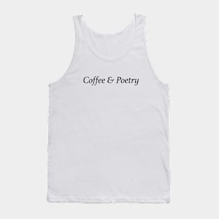 Coffee and Poetry Light academia aesthetic Tank Top